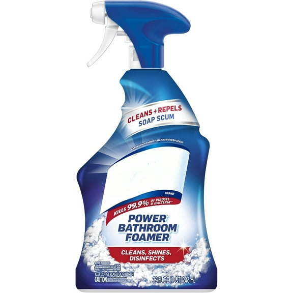 Heavy Duty Foaming Bathroom Cleaner Spray, Foaming Cleaner for Bathrooms, Showers and Tubs, 32 oz