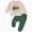H185-Green, variant on TOWED22 Toddler Boys Clothes Print Outfits Long Sleeve Pullover Jogger Pant 2PC Sets Fall Winter Outfit
