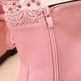 thumbnail image 5 of KaLI_store Toddler Boots for Girls Little Girls Big Kids Bowknot Ankle Boots Winter Gifts Short Boots For Kids Heel Z1-Pink,15, 5 of 5