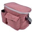 thumbnail image 4 of Bolsa Organizadora Para Cochecito, Resistente Al Agua, Se Adapta A La Mayoría De Las Barras Y Asas Del Cochecito, Correa Ajustable Para El Hombro, Organizador De Cochecito Con EOTVIA maca roja, 4 of 8