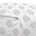 thumbnail image 3 of Damask Grey Pouf Cover with Zipper, Symmetric Lattice with Floral Ornament and Polka Dots on Plain Backdrop, Soft Decorative Fabric Unstuffed Case, 30" W X 17.3" L, Pale Grey White, by Ambesonne, 3 of 5