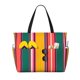 thumbnail image 1 of Easygdp Vertical Stripes Bolsa de Viaje de Playa de Gran Capacidad, Bolsa Tote Perfecta para la Playa, Escapadas de Fin de Semana y Viajes, 1 of 7