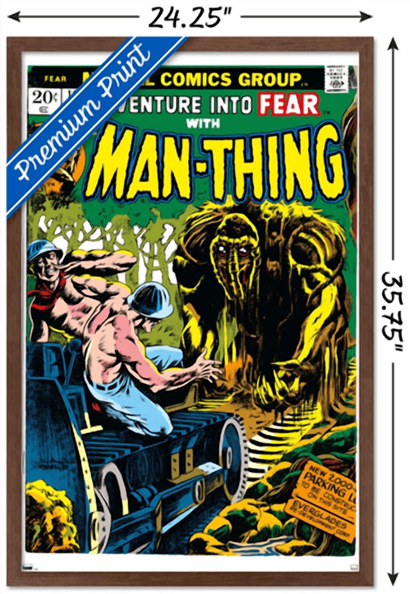 Marvel Comics: Man-Thing #16 Wall Poster, 22.375" x 34" Framed