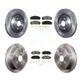 thumbnail image 1 of Transit Auto Front Rear Disc Brake Rotors and Semi-Metallic Pads Kit for Car 2014 Toyota Highlander Hybrid Limited with FULL HYBRID EV-GAS (FHEV) engine K8S-103748, 1 of 11