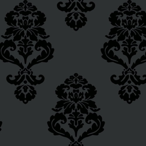 York Wallcoverings Black Graphic Damask Removable Wallpaper Walmart