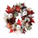 thumbnail image 5 of Corona de otoño, corona otoñal, hojas de arce de cosecha, adorno colgante de 45 cm para fiestas, festivales, celebraciones, bodas en interiores y, 5 of 8