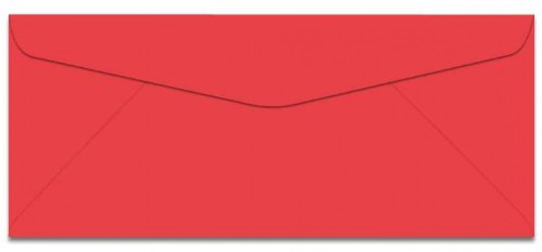 Rocket Red Bright Color #10 Envelopes - Great for Mailing Letters, Business Memos, Invitations, Invoices, Bills | 4 1/8" x 9 1/2" | 100 Envelopes