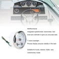 thumbnail image 4 of 85mm 3 in 1 Speedometer Tachometer Voltmeter 7 Colors Backlight Fuel Level Gauge for RV Yacht Truck, 4 of 7
