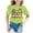 Light Green, variant on Kiijoy Toddler Girls Graphic Tee Cartoon Cat Print Short Sleeve T-Shirt for Kids, Sizes 2-4