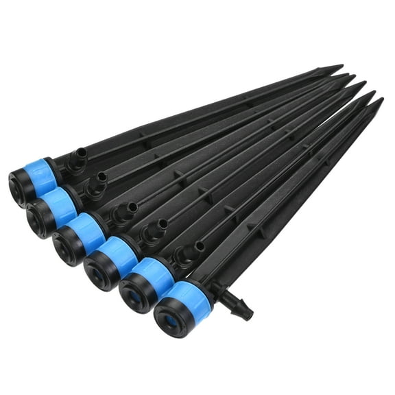 Uxcell Adjustable 360 Degree Drip Emitters 135mm for 1/4" Irrigation Tube Hose 50 Pack