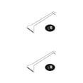 thumbnail image 4 of Injueey Sola debajo del gabinete Stemware Rack Barra de cocina Alambre de acero inoxidable Soporte para colgar copas de vino 27cm 2piezas, 4 of 6