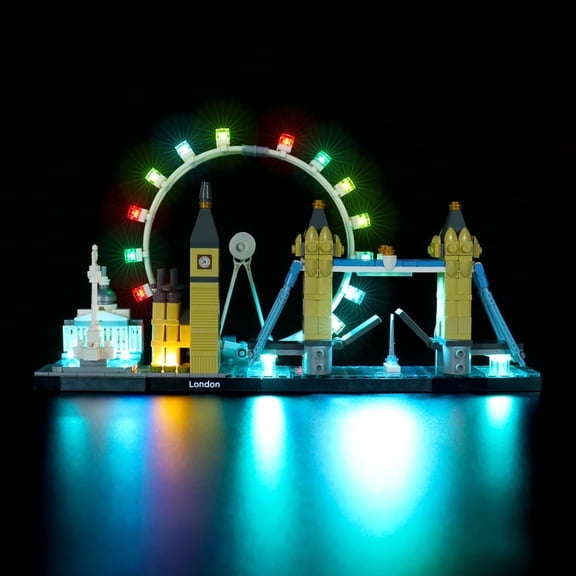 LED Light Kit for Legos 21034 London Skyline Building Set, Remote Control Version Lighting Kit Compatible with Legos 21034 Set (Only Lights Kit Without Model)