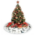thumbnail image 4 of Christmas Tree Skirt, funny Cute Dog Dalmatian Christmas Tree Decorations Indoor, Tree Skirts Mat With Tassel Trim for Halloween New Year Holiday Christmas Party Decor 36 Inches, 4 of 7