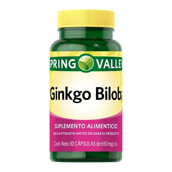 Ginkgo Biloba Spring Valley Capsulas