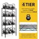 thumbnail image 5 of Estantes de almacenamiento de 4 niveles, unidad de estantes de alambre, organizador de estantes de metal ajustables de pie, estantes de almacenamiento para restaurante, garaje, despensa, cocina,, 5 of 7