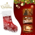 thumbnail image 4 of Coolnut 17.7 Inch Christmas Stockings, 2 PCS Winter Christmas Snowflake Presonalized Large Stocking Sock for Family Holiday Xmas Party Decorations, 4 of 7