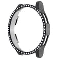 thumbnail image 1 of Watch Case Protector for Samsung Galaxy 4 40mm 44mm, Bling Crystal Rhinestone Watch Cover No Screen Film, Plated Hard Frame for Girl Women -Black, 1 of 6