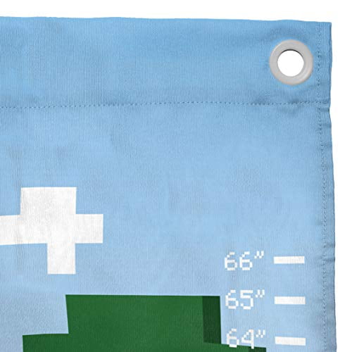 Jay Franco Minecraft Growth Chart – Kids Removeable Wall Décor Features Creeper Skeleton & Zombie Official Minecraft Product 