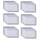 thumbnail image 1 of 50 Carpetas Transparentes Impermeables con Botones, Tamaño A4, Material Plástico Grueso para la Oficina Escolar, 1 of 5