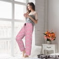 thumbnail image 5 of Logiee bows Print Women Pajama Pants,Comfy Pj Bottom with Pockets & Drawstring,Stretch Casual Sleepwear-Large, 5 of 6
