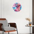 thumbnail image 3 of Battery Operated Analog Wall Clocks Non-Ticking Silent Modern Clock Decorative for Home,Office-Cute Kitten Eating Ice Cream Pastel Colors Lights(16inch), 3 of 4