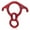 Red, variant on 50 KN Figure 8 Descender Large Bent Ear Belaying and Rappelling Gear Belay Device for Rock Climbing, Aerial Dance, Ziplining and Peak Rescue, Red