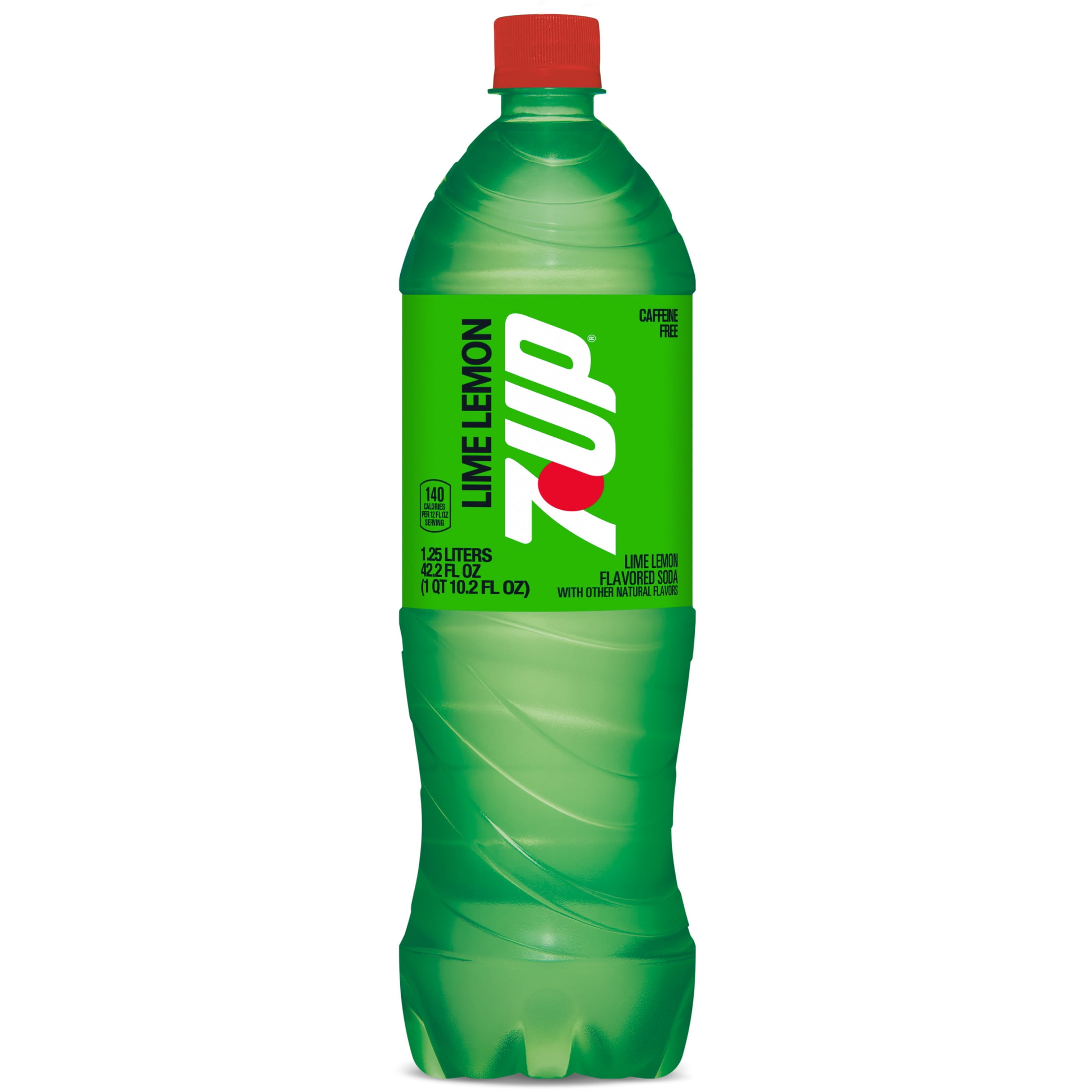 7UP Lemon Lime Soda, 1.25 L Bottle, Low Sodium, Caffeine Free