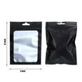 thumbnail image 4 of 100 Packs Holographic Mylar Bags with Clear Window,Smell Proof Bags Resealable Black Mylar Food Storage Bag for Sample Snack Cookies Jewelry (3 x 4.7 Inch), 4 of 6