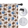 thumbnail image 4 of Blackout Kids Curtains,Beige Background Football Helmets Pattern Childrens Insulated Curtains Set Of 2,Bedroom Essentials,Toddler Room Decor 52"x63", 4 of 5