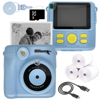 Fujifilm INSTAX Mini 7+ Instant Camera, Light Blue, Blister Bundle