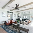 thumbnail image 3 of Parrot Uncle 65" Ceiling Fan with Light and Remote, Black with 5 Farmhouse Blades and Bulbs, 3 of 15