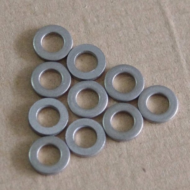 MilcTabe Ti 6AL/4V Titanium GR5 M3/M4/M5/M6/M8 Spacer Washers (Inner Diameter M3)