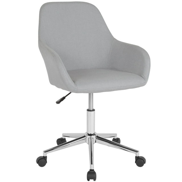 Cortana Home and Office Mid-Back Chair in Black Fabric