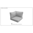 thumbnail image 3 of TK Classics Covers for High-Back Corner Chair Cushions 6" Thick in Gray, 3 of 4