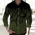 thumbnail image 3 of Camisa de hombre de 11 colores, otoño e invierno 2024, ropa de gran tamaño, camisa de manga larga con estampado 3D de pulpo, blusas casuales holgadas de moda, 3 of 5
