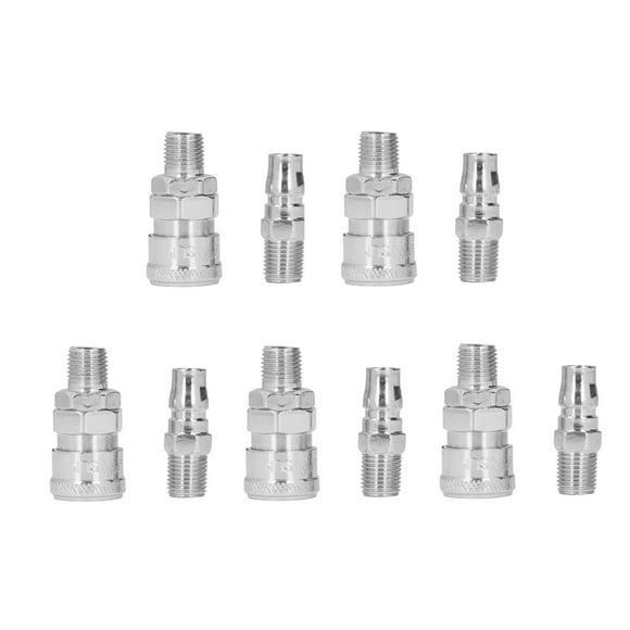 Air Coupler,5 Sets Air Coupler Air Quick Connect Fittings Stainless Steel Air Fittings Exceptional Value