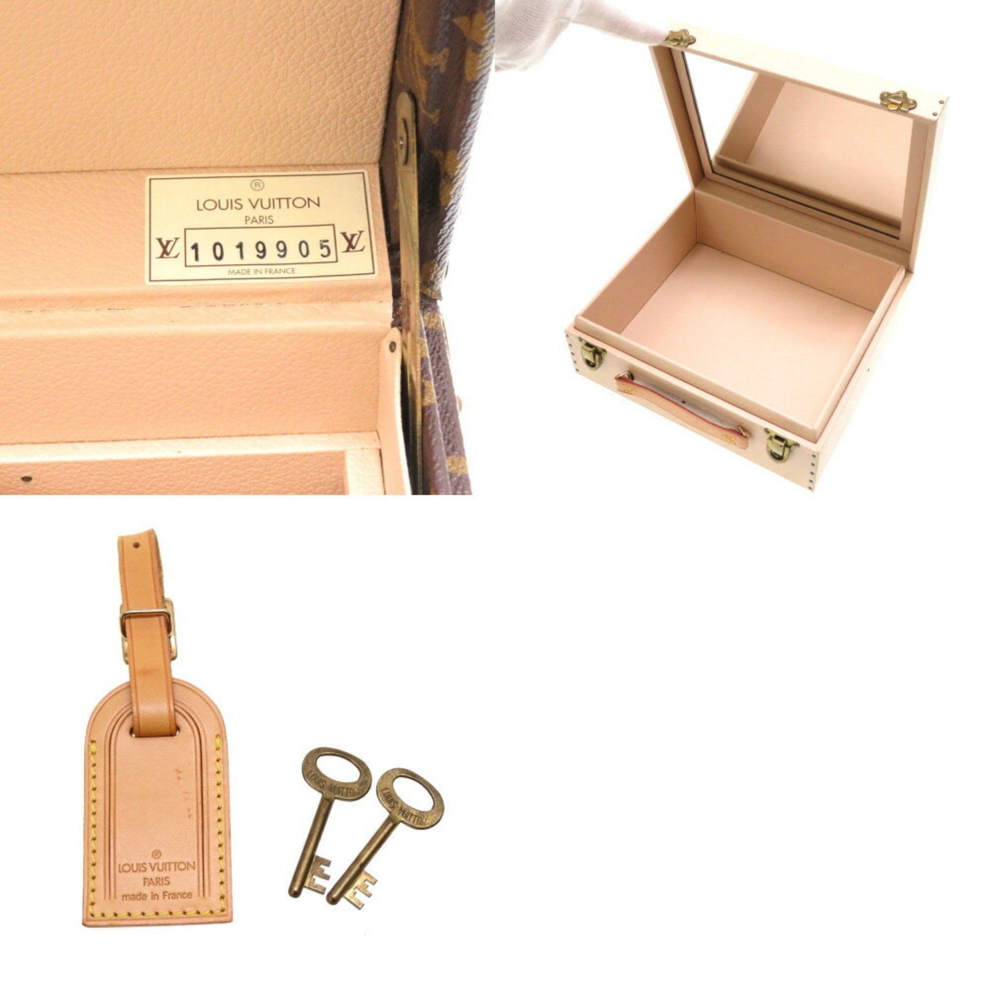 Louis Vuitton Makeup Box Case Monogram Bowat Fracon Brown Canvas Women's  Men's M21828
