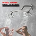 thumbnail image 3 of sumerain Dual Showerhead and Shower Arm Kit for Couples, 6 Spray Settings, Easy for Remodel&Retrofit, Brushed Nickel Finish, 3 of 11