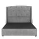 thumbnail image 1 of Box Base Cama Matrimonial + Cabecera Zefyr Gris, 1 of 7