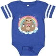 thumbnail image 3 of Inktastic Sloth Yoga Rainbow Girls Baby Bodysuit, 3 of 5