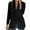 Black, variant on Women's Single Button Blazer, Tailored Loose Lapel Suit Jacket, Stretch Office Blazer, Casual Suit Jacket, Soft Long Sleeve Blazer Black S