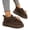 Coffee, variant on Comfort Thermal Loafers, Cozy Winter Footwear, Winter Fleece Sparkle Pom Pom Loafers Cozy Sherpa Sneakers Holiday Family Gathering Festive Accent Low Top Comfort Walking Footwear, Coffee 7