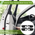 thumbnail image 2 of Cubierta del Tazón del Mango de la Puerta Interior para Honda HRV 2023-2025 Negro Fibra de Carbono ABS 4 Pcs, 2 of 6