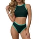 thumbnail image 2 of Traje de baño de una pieza para mujer Traje de baño de una pieza de color sólido para mujer Traje de baño de bikini de moda con cuello en V Traje de baño de moda de playa para mujer Trajes de baño de, 2 of 9