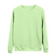 thumbnail image 5 of larppty Fall Fashion Crewneck Sweatshirt Long Sleeve Loose Fit Pullover Tops Drop Shoulder Sweatshirts for Women (Green, S), 5 of 6
