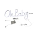 thumbnail image 3 of Letrero de lámpara de neón Yuyangstore Oh Baby luz nocturna decorativa colgante creativa Azul, 3 of 8