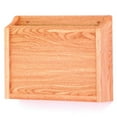 thumbnail image 2 of Wooden Mallet Open End Chart Holder with Square Bracket, Solid Oak, Wall Mount File Organizer, Light Oak, 2 of 2