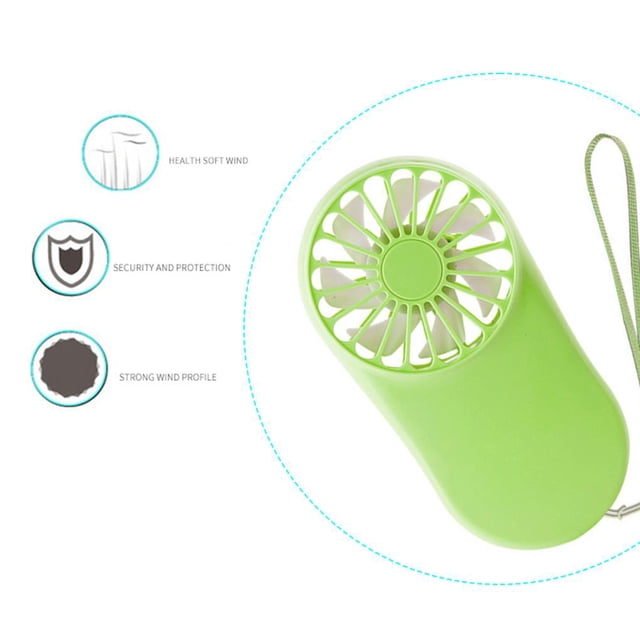 Maoww USB Pocket Fans 3 Modes Small Fan Portable Personal Fan with Wrist Strap