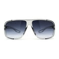 thumbnail image 3 of Mens Oversize European Design Racer Plastic Fashion Sunglasses Slate Navy, 3 of 4