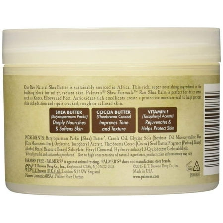 Palmer's Shea Butter Formula Raw Shea Nourishing Body Balm, 7.25 oz, 6 Pack